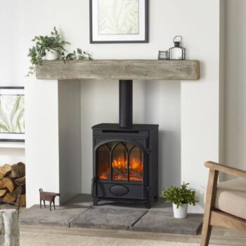 3D Ecoflame Electric Stove (Alcaston Door)
