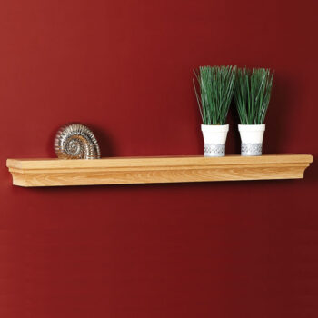 Canterbury Solid Oak / MDF Wood Fireplace Shelf