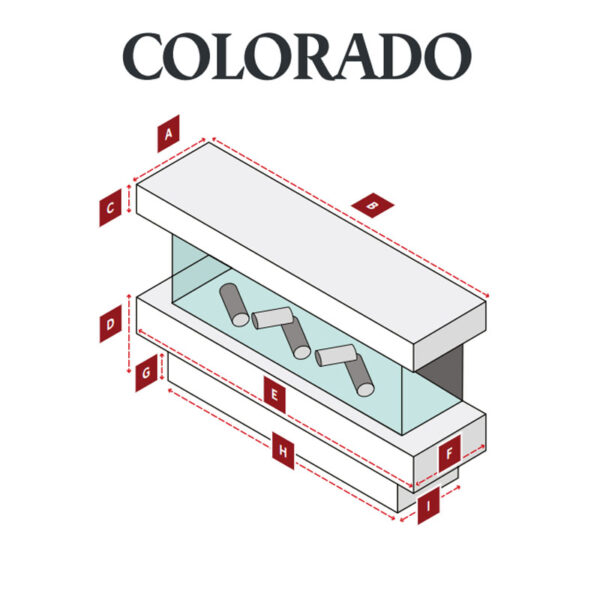 Colorado 900 Painted / Veneer Electric Fireplace Suite - Image 3