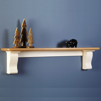 Corby Solid Oak / MDF Wood Fireplace Shelf
