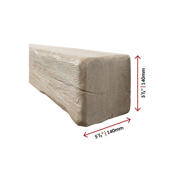 Deep Character Non Combustible Timber Effect Fireplace Beam - Image 3