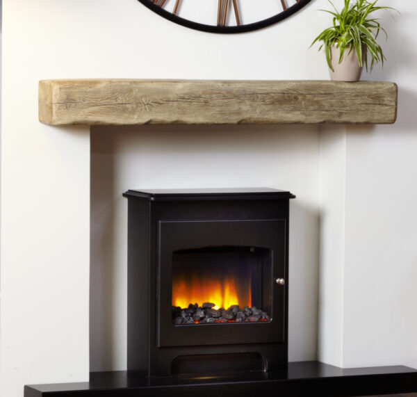 Deep Character Non Combustible Timber Effect Fireplace Beam - Image 5