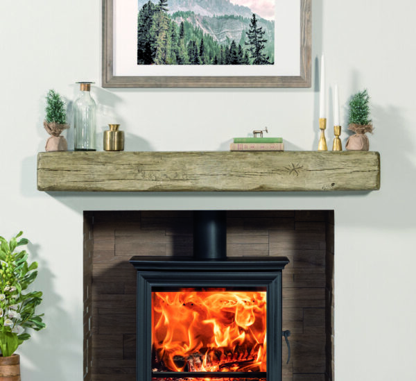Deep Character Non Combustible Timber Effect Fireplace Beam - Image 6