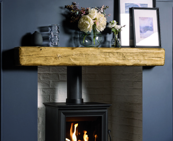 Deep Character Non Combustible Timber Effect Fireplace Beam - Image 7