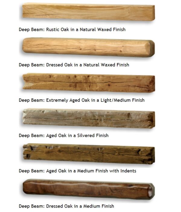Deep Solid Oak Wood Fireplace Beam - Image 7
