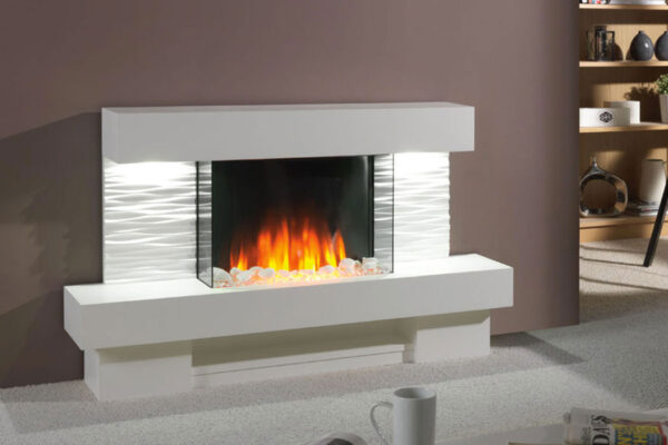 Flamerite Ador Free Standing Electric Fireplace Suite