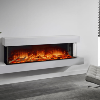 Flamerite Iona 1500 Wall Mounted Electric Fireplace Suite