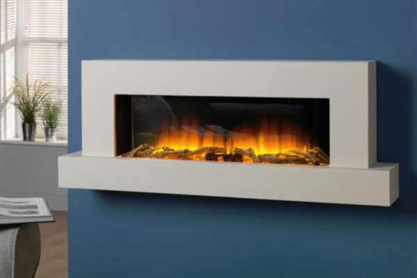 Flamerite Jaeger 1360 Wall Mounted Electric Fireplace Suite
