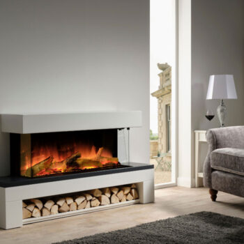 Flamerite Lola 1000 Floor Standing Electric Fireplace Suite
