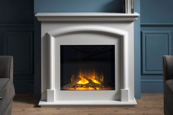 Flamerite Manhattan Free Standing Electric Fireplace Suite