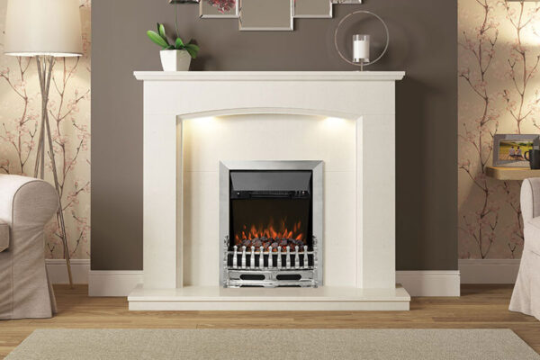 Flare Collection By Be Modern Emelia Marble Fireplace