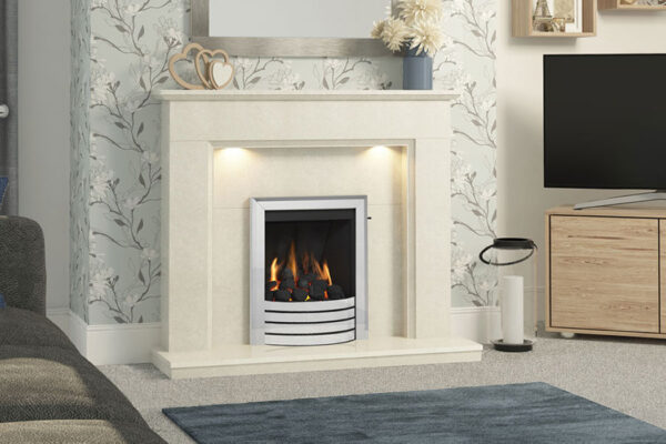 Flare Collection By Be Modern Madalyn Marble Fireplace