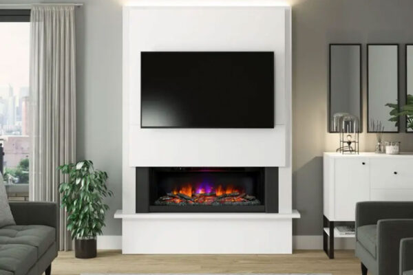 Flare Collection By Be Modern Oxton Chimney Breast Electric Fireplace Suite
