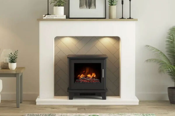 Flare Collection By Be Modern Sennen Inglenook Electric Fireplace Suite