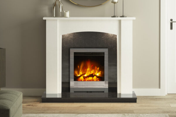 Flare Collection By Be Modern Somerton Marble Electric Fireplace Suite