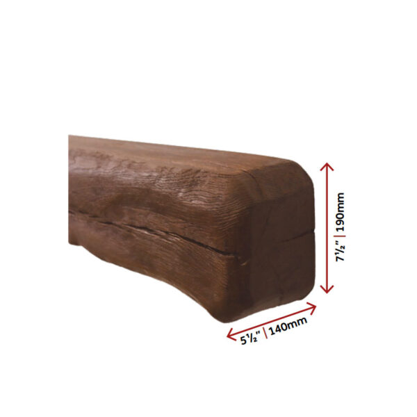 Great Non Combustible Timber Effect Fireplace Beam - Image 4
