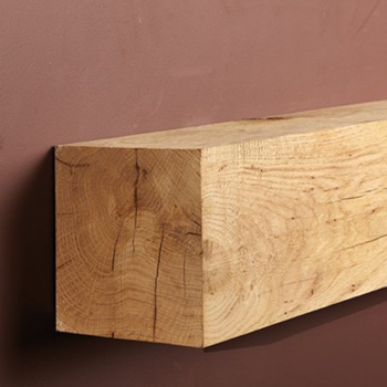 Great Solid Oak Wood Fireplace Beam