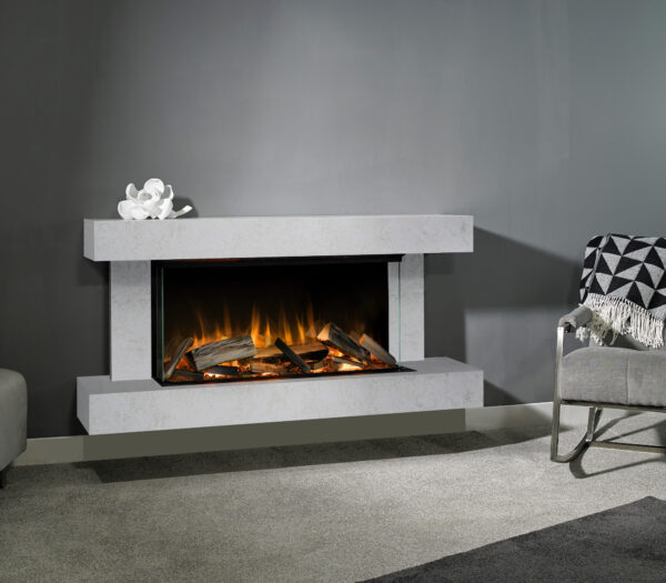 Heathcote Electric Fireplace Suite
