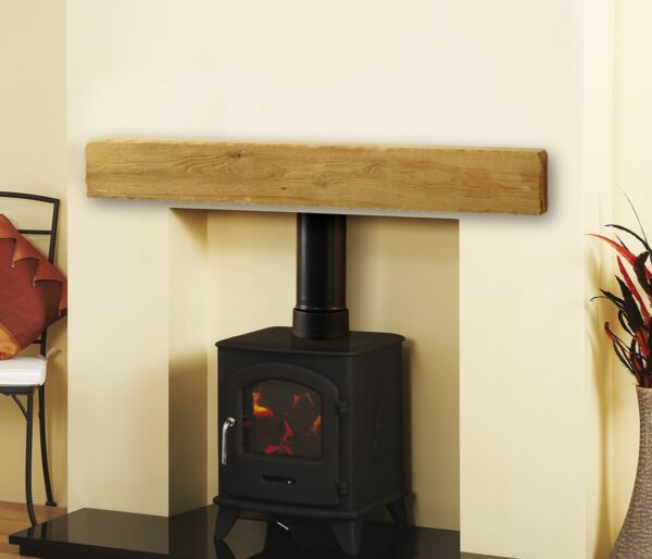 Hollow Oak Wood Fireplace Beam - Image 2