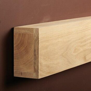 Hollow Oak Wood Fireplace Beam
