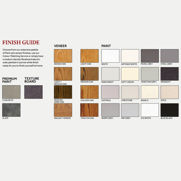 Arizona 1300 Painted / Veneer Electric Fireplace Suite - Image 2