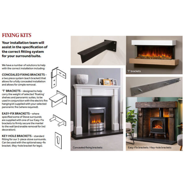 Arizona 1300 Painted / Veneer Electric Fireplace Suite - Image 4