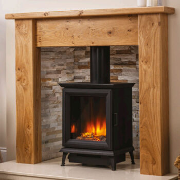 Janine Painted / Solid Oak Wood Fireplace Surround