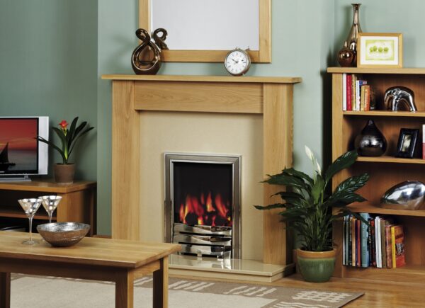 Justine Painted / Solid Oak Wood Fireplace Surround - Image 2