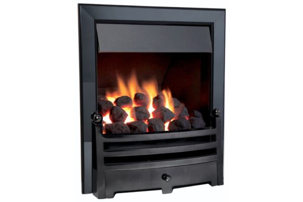 Kinder Oasis Plus Gas Fire with Signature Trim and Bauhaus Fret