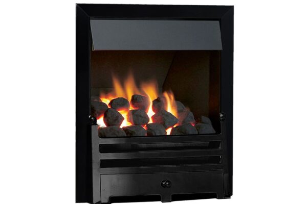 Kinder Oasis Plus Gas Fire with Standard Trim and Bauhaus Fret