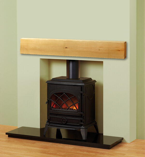 Large Hollow Oak Wood Fireplace Beam - Image 2