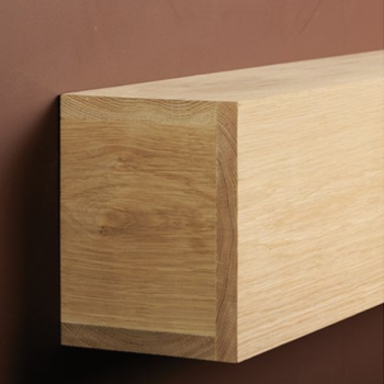 Large Hollow Oak Wood Fireplace Beam
