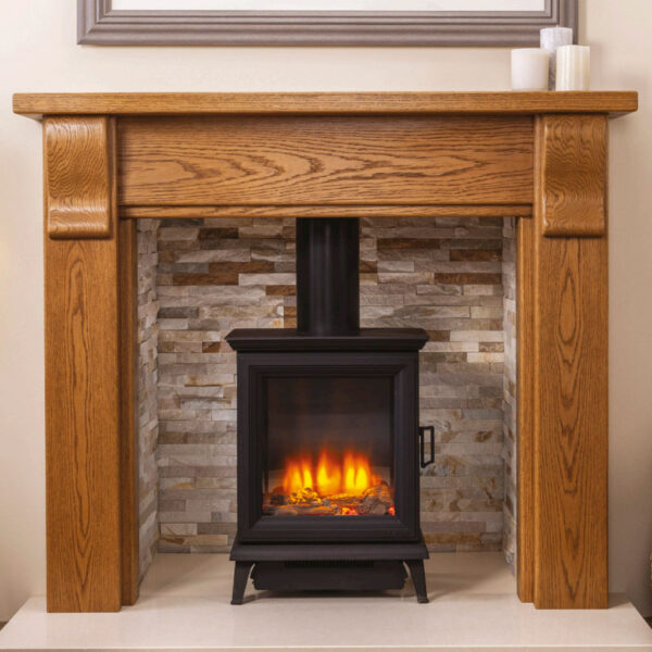Montreal Painted / Solid Oak Wood Fireplace Surround