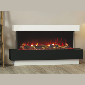 Nevada 1500 Painted / Veneer Electric Fireplace Suite