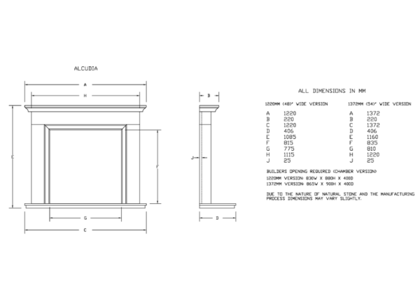 Newman Alcudia Limestone Fireplace Surround - Image 3