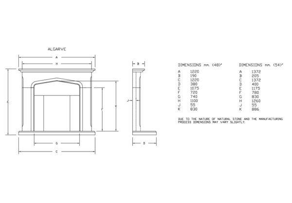 Newman Algarve Limestone Fireplace Surround - Image 4