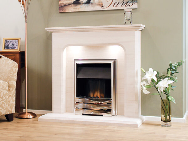 Newman Birre Limestone Fireplace Suite - Image 2