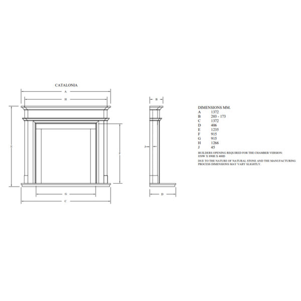Newman Catalonia Bella Creme Limestone Fireplace Surround - Image 3