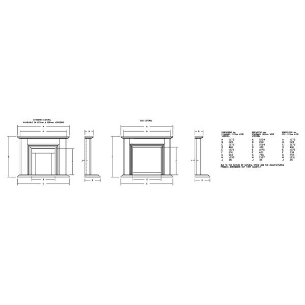 Newman Estoril Limestone Fireplace Suite - Image 3