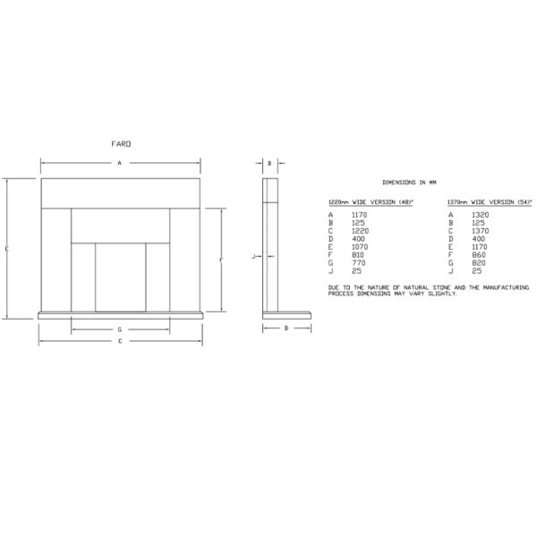 Newman Faro Limestone Fireplace Surround - Image 3