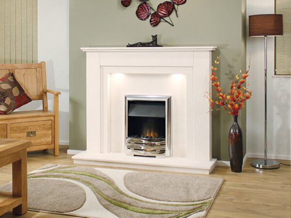Newman Mertola Limestone Fireplace Suite - Image 3