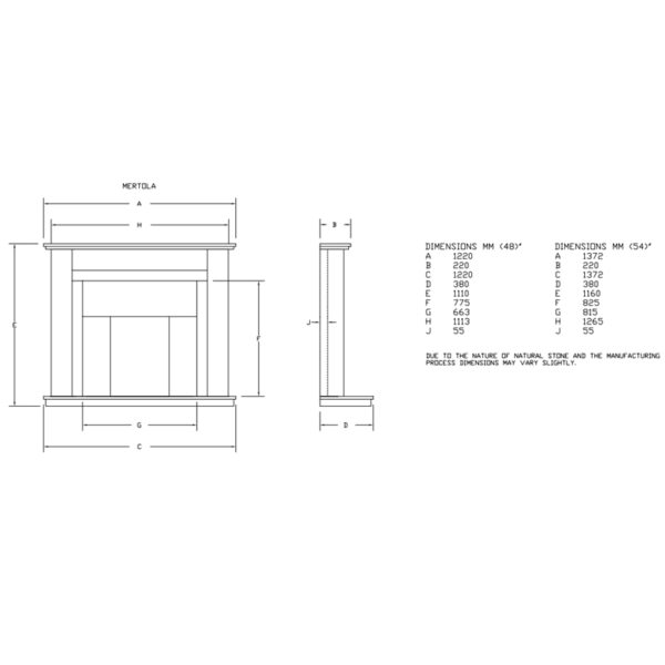 Newman Mertola Limestone Fireplace Suite - Image 4