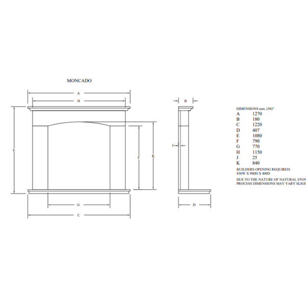 Newman Moncado Limestone Fireplace Surround - Image 3