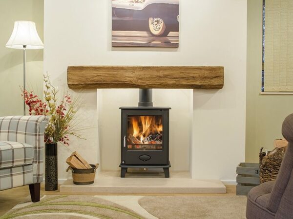 Newman Netherton Timber Effect Oak Fireplace Beam - Image 3
