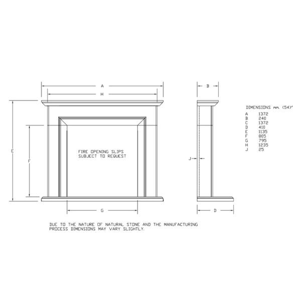 Newman Santiago Limestone Fireplace Suite - Image 3