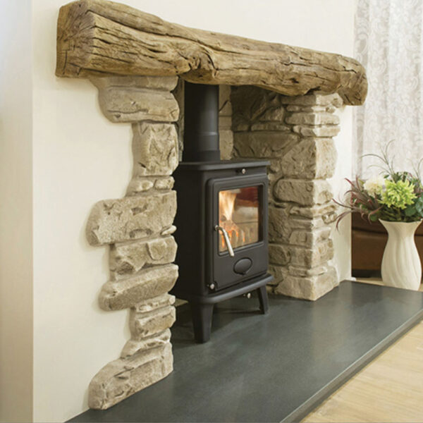 Newman York Stone Effect Non Combustible Fireplace Chamber - Image 3