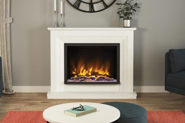 PRYZM Cabrina Marble Electric Fireplace