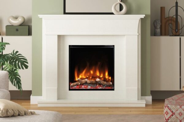 PRYZM Ezra Marble Electric Fireplace