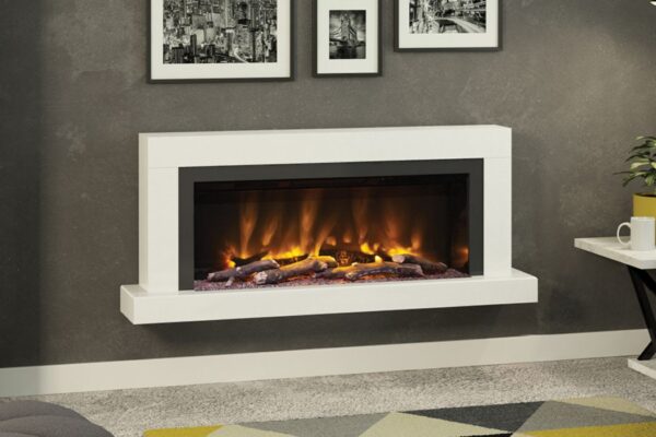 PRYZM Impero Wall Mounted Marble Electric Fireplace - Image 2