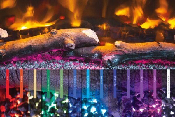 PRYZM Impero Wall Mounted Marble Electric Fireplace - Image 3
